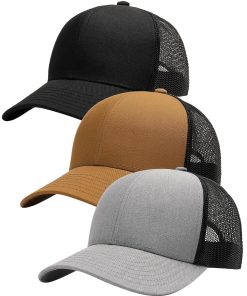 FURTALK Mens Trucker Hat Structured Mesh Baseball Cap Adjustable Classic